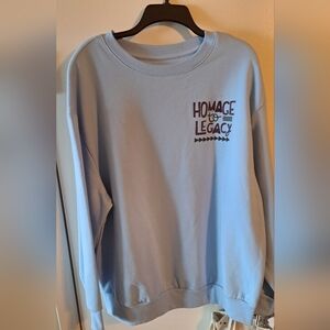 Blue Homage Legacy Sweatshirt Read sizing